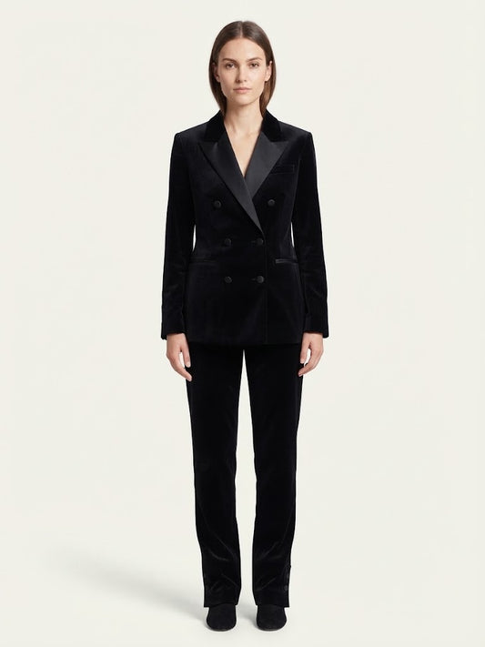 Blazer Theory Doppio Petto in Velluto