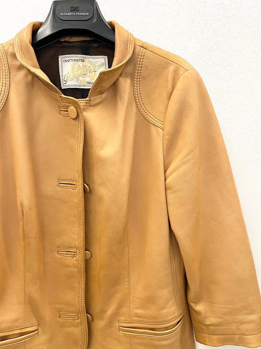 Giacca in pelle di VDL con collo alla coreana