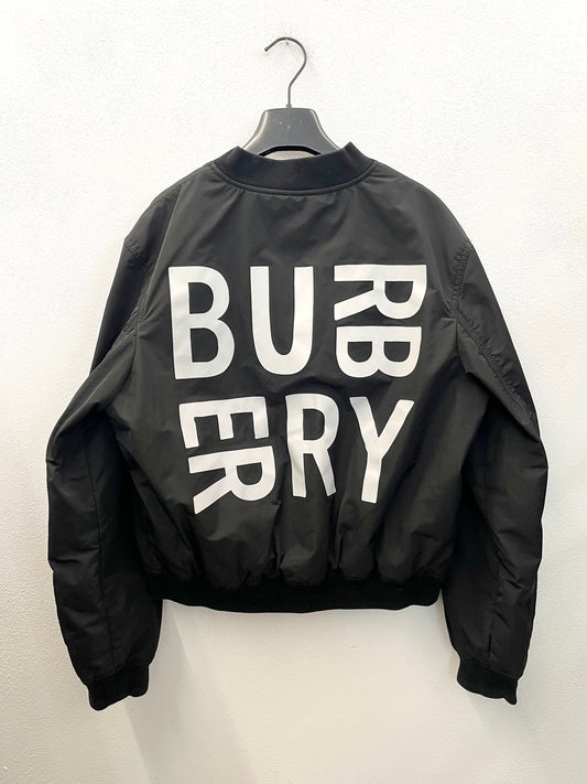 Bomber di Burberry con maxi logo posteriore