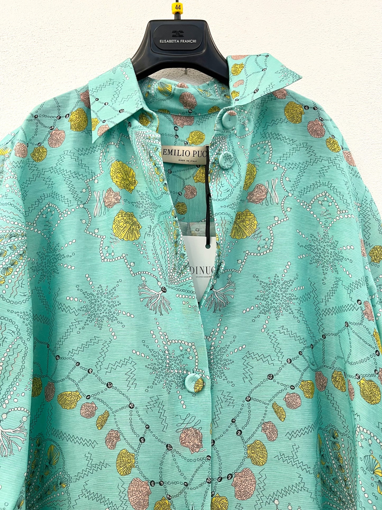 Emilio Pucci printed silk long shirt dress