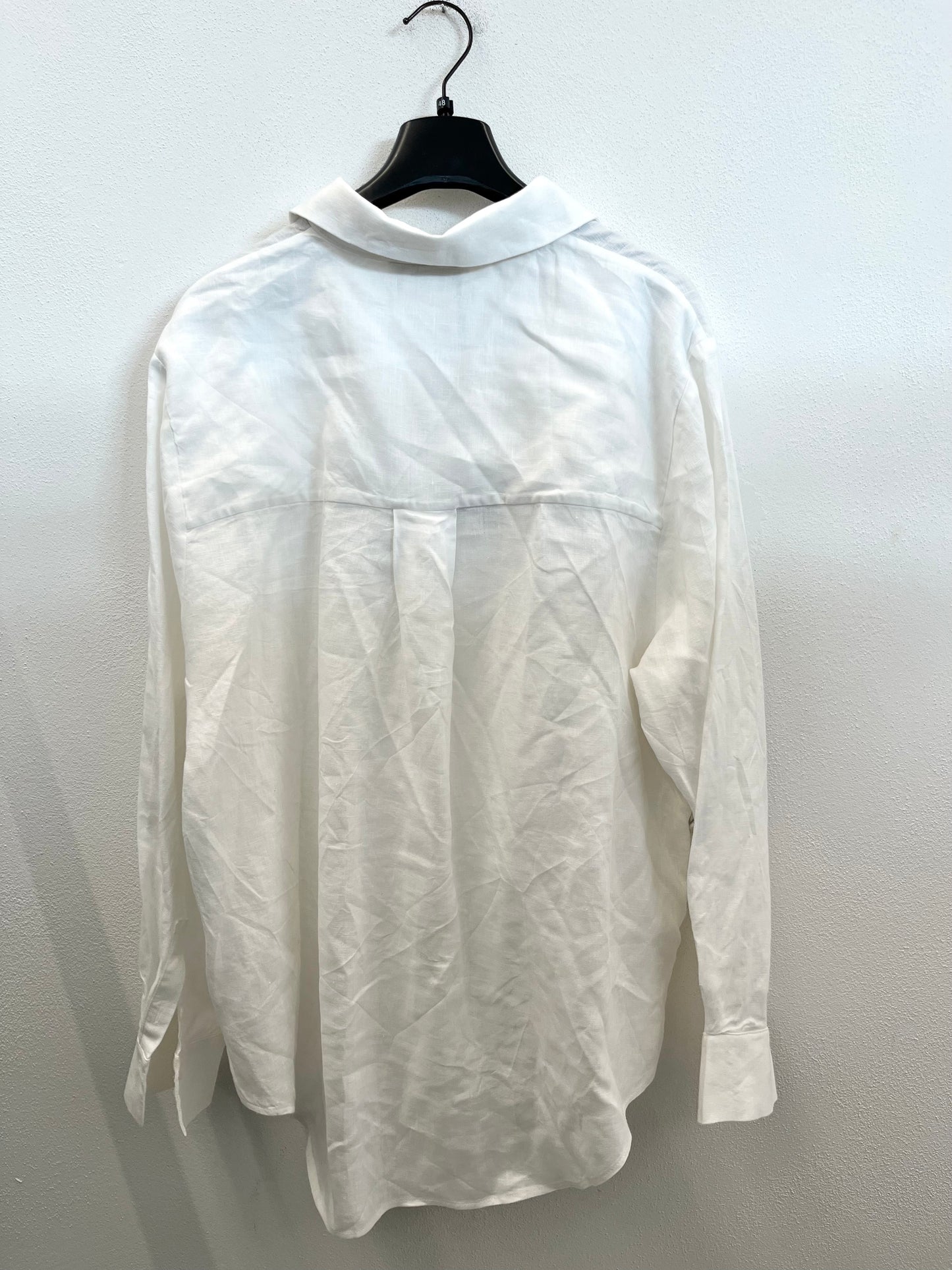 Camicia di MVP oversize in lino bianco