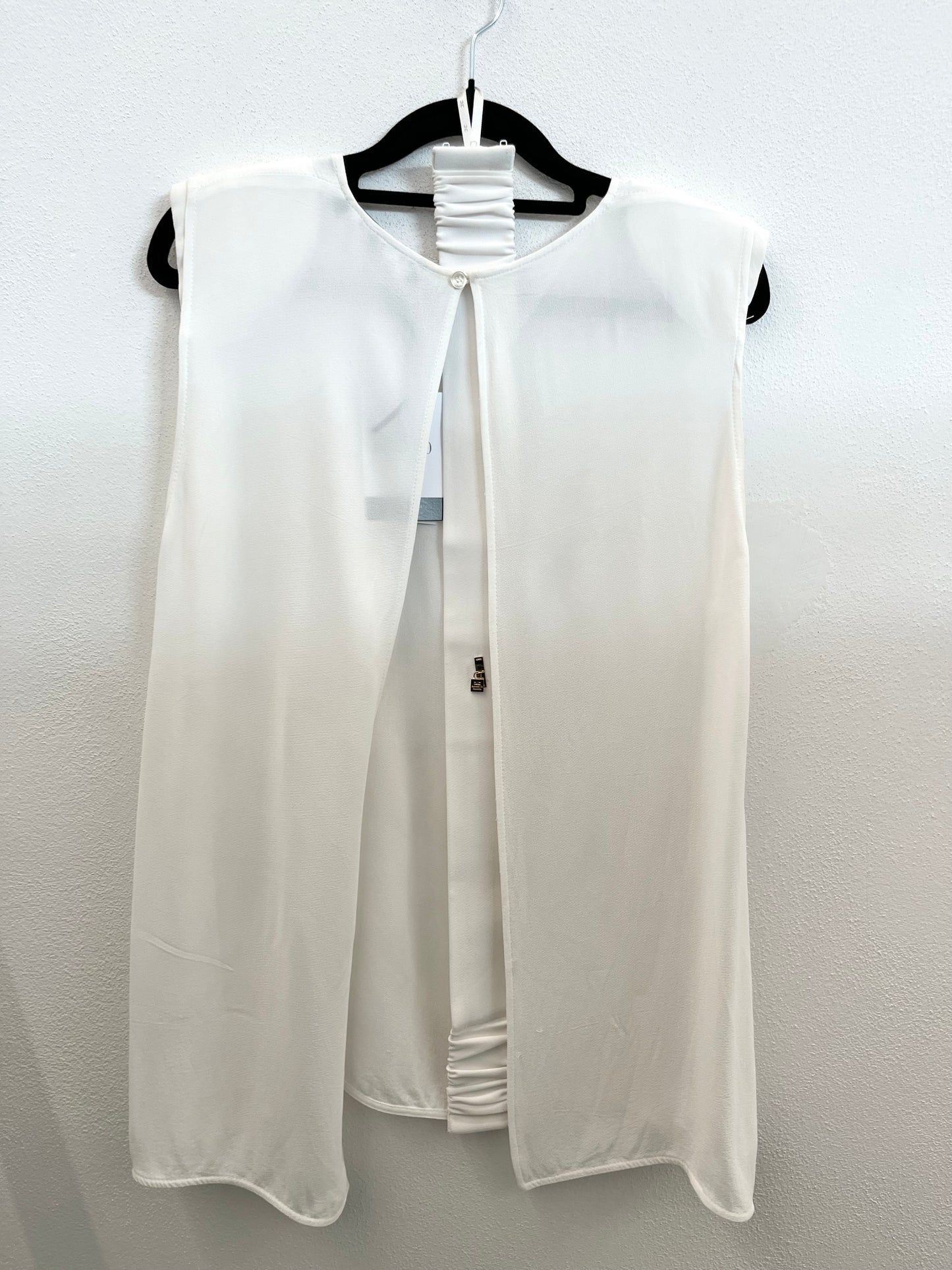 Sleeveless top with draping Elisabetta Franchi