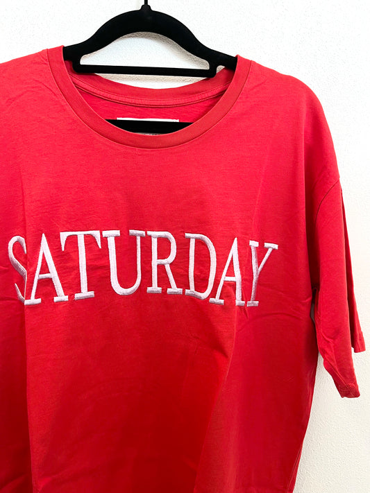 T-shirt di Alberta Ferretti con ricamo "SATURDAY"