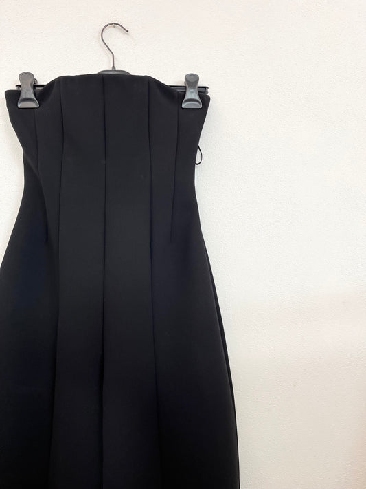 Tuta di Khaite jumpsuit bustier a gamba larga