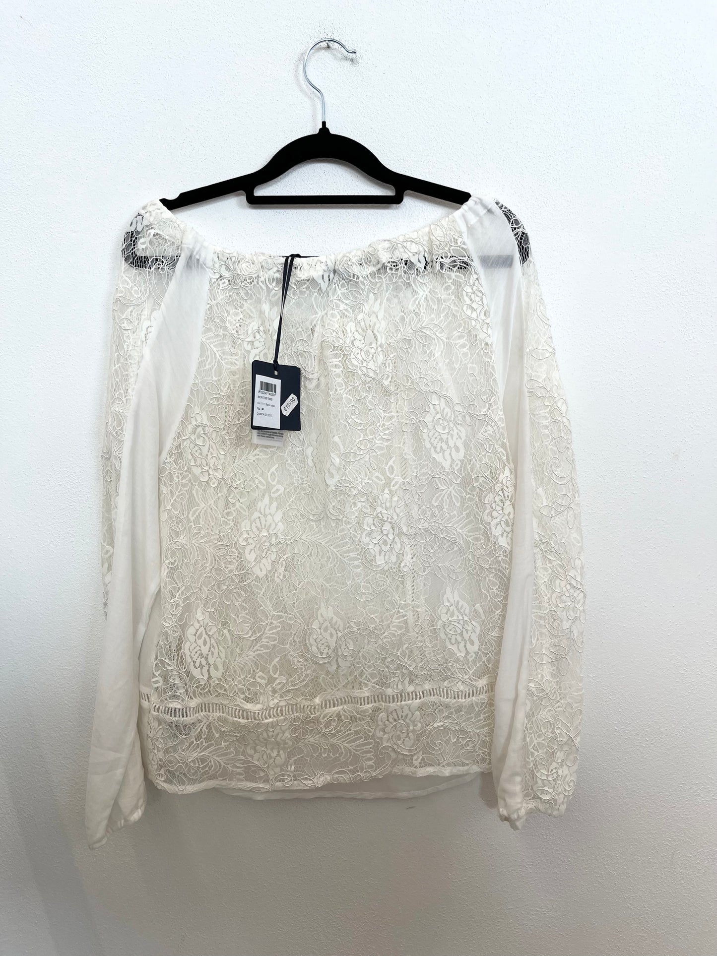 Blusa Liu Jo Boho-Chic in Pizzo Bianco