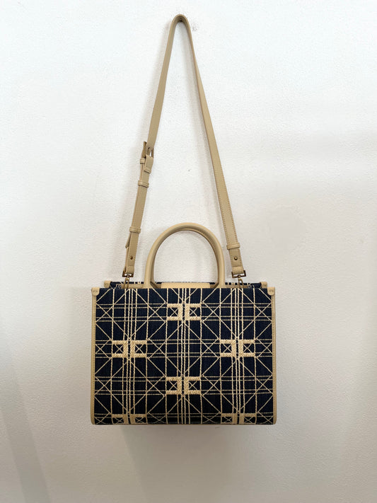 Borsa Tote Elisabetta Franchi Logo Pattern