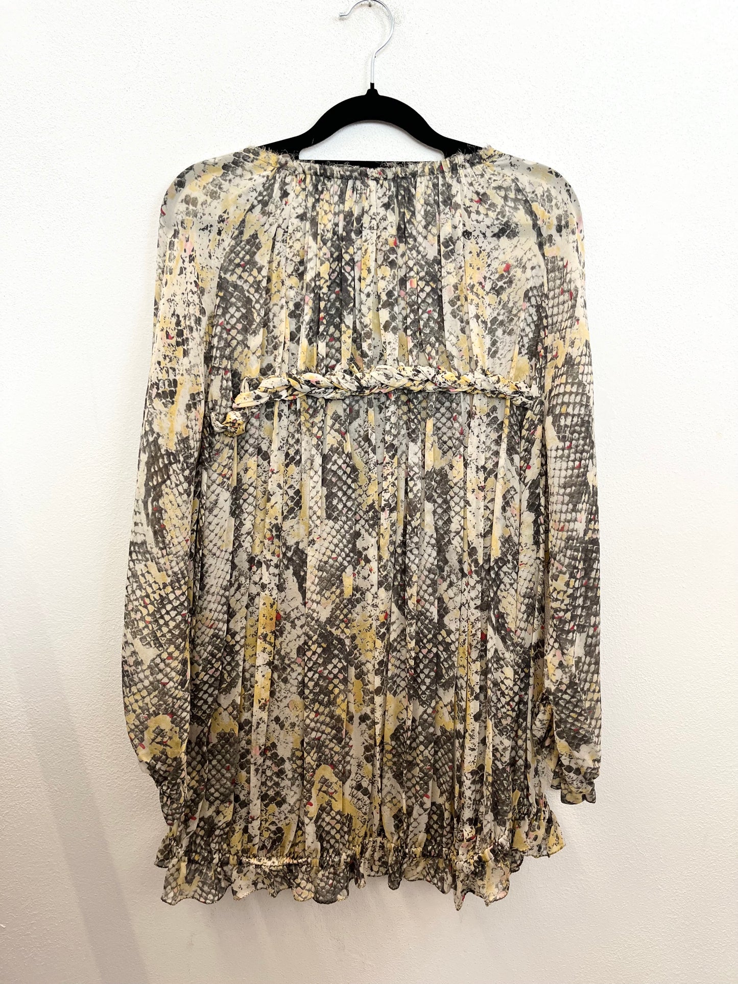 Blusa fluida di Isabel Marant in chiffon con stampa animalier