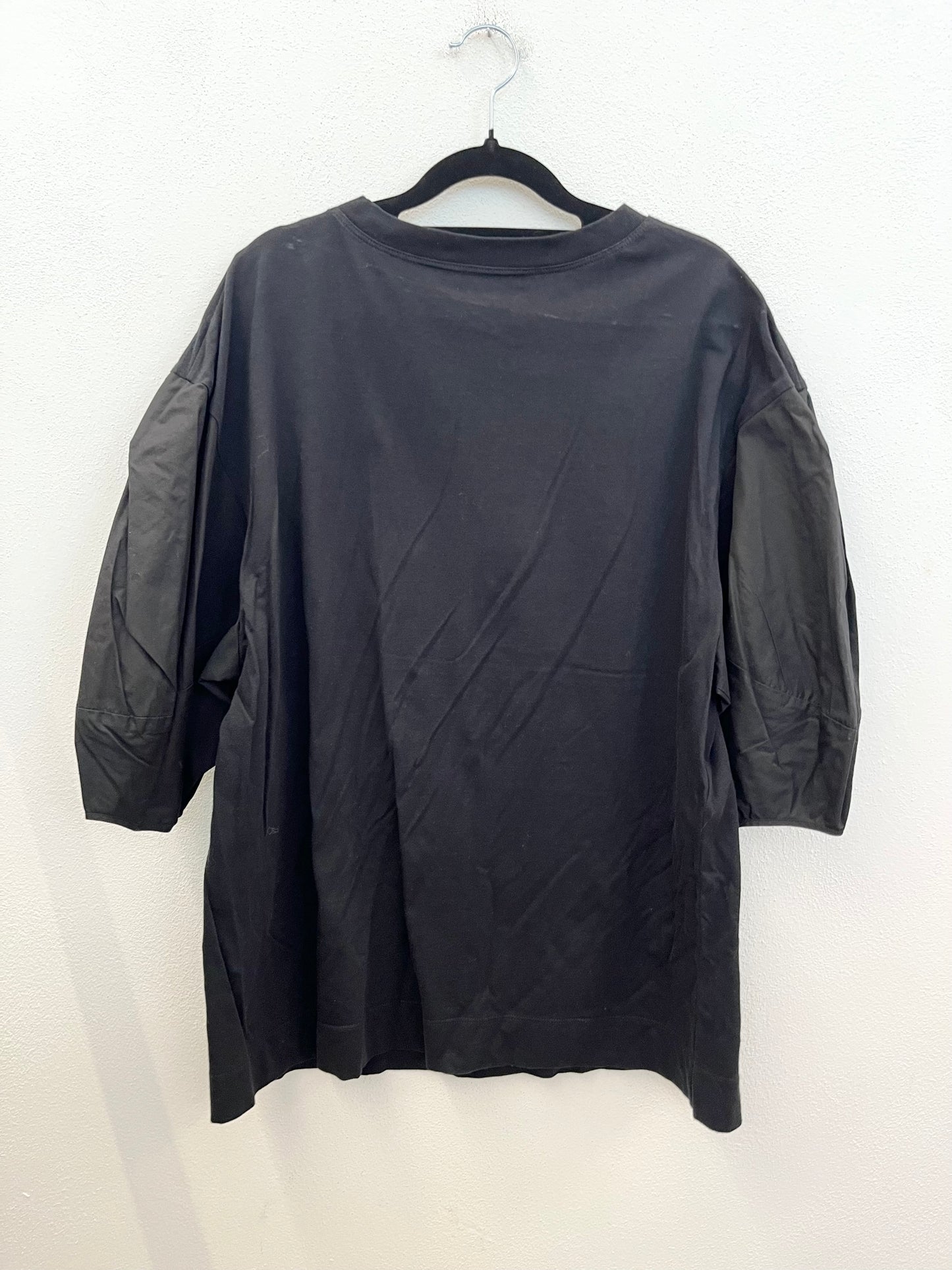 T-shirt Alberta Ferretti oversize Nero con maniche strutturate