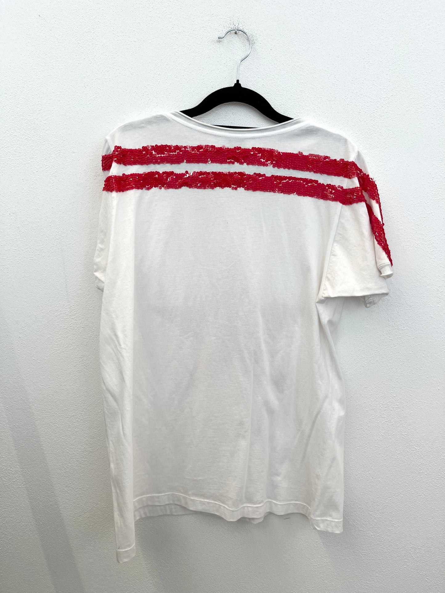 T-shirt Parosh couture con maxi stella di paillettes