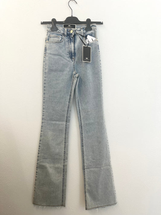 Jeans Flare a Vita Alta Elisabetta Franchi