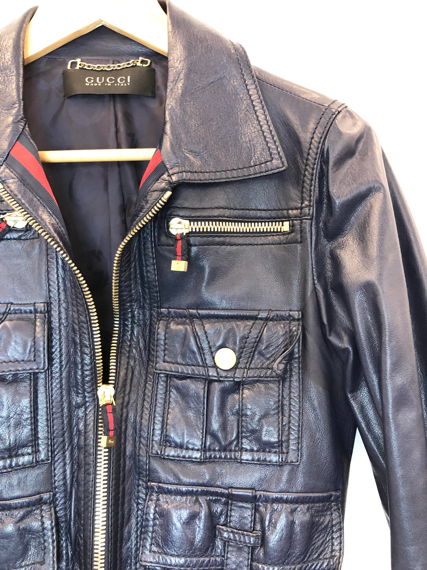 Gucci leather jacket