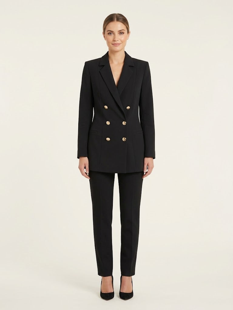 Blazer doppio petto nero Elisabetta Franchi