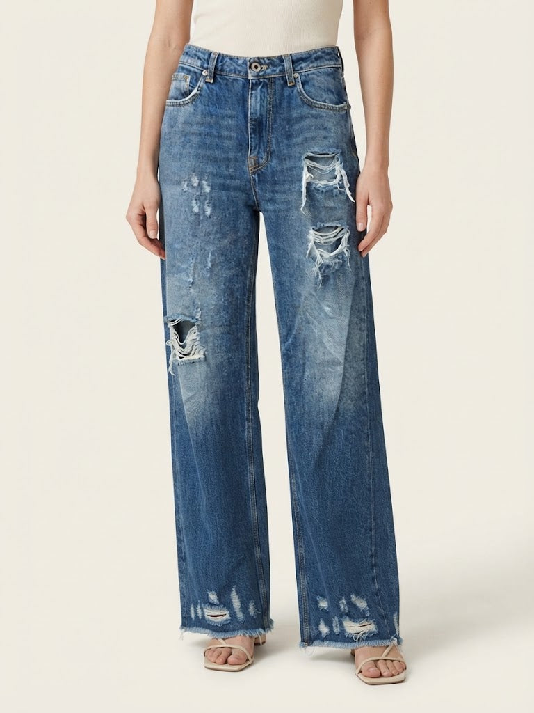 Jeans Dixie ampi con strappi