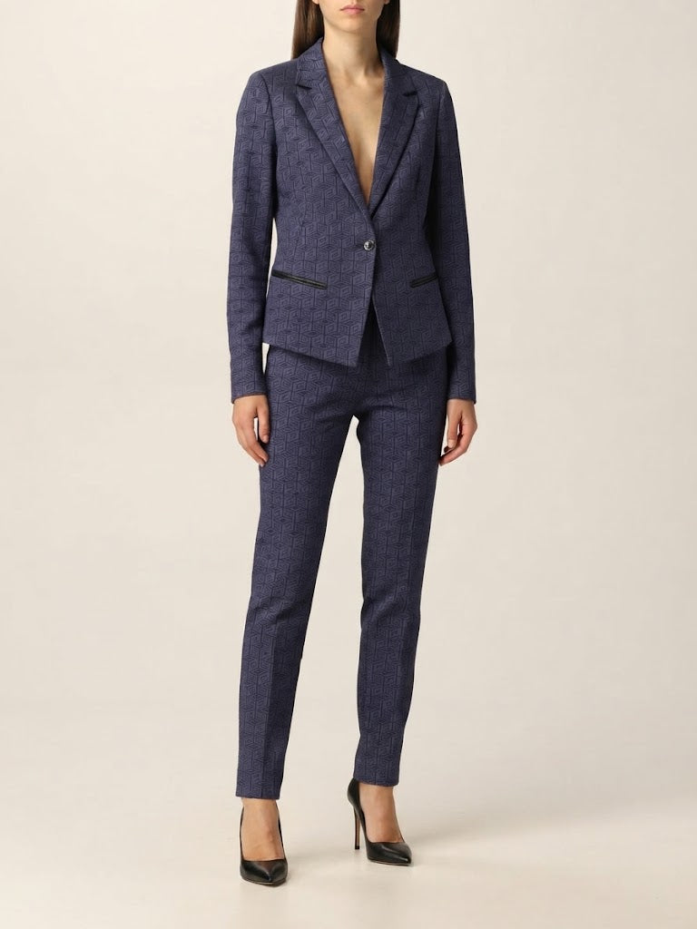 Tailleur Pinko giacca e pantaloni con motivo geometrico
