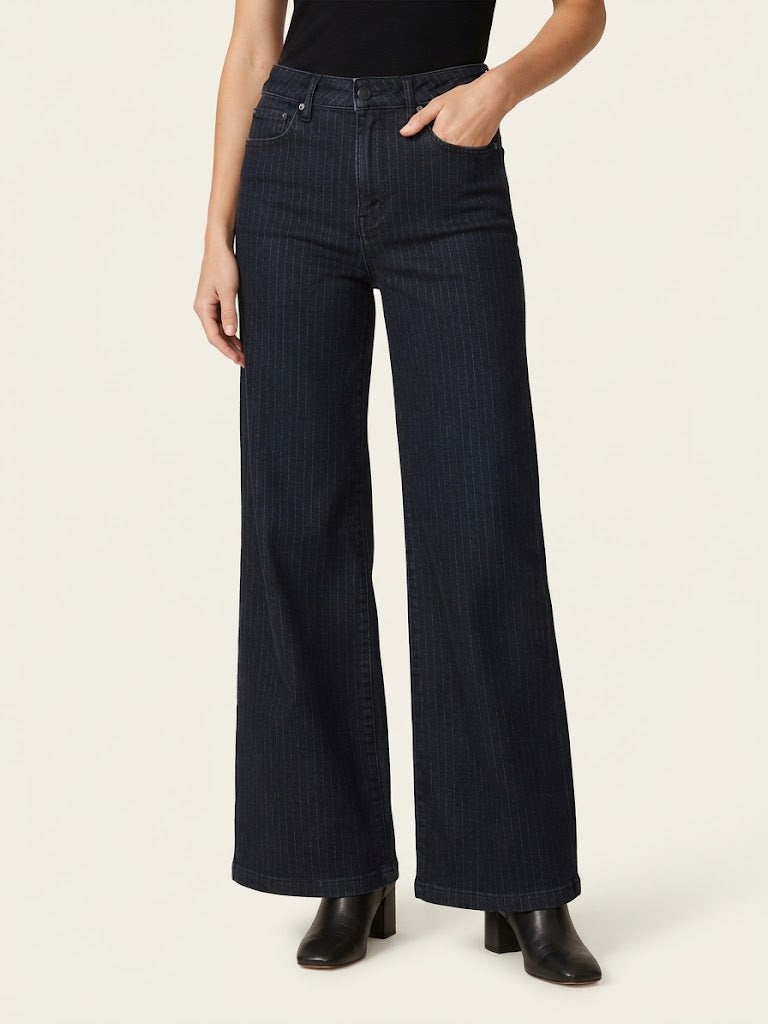 Jeans palazzo L'Agence gessati