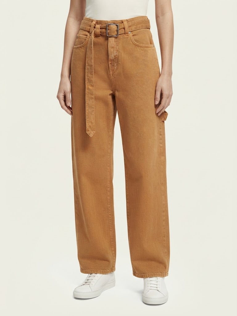 Jeans cargo Pinko con cintura in coordinato