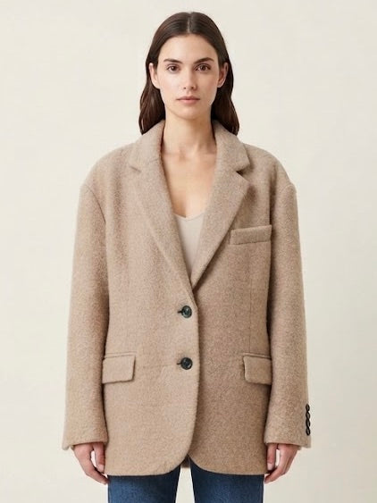 Blazer Over Vicolo in Lana Bouclé