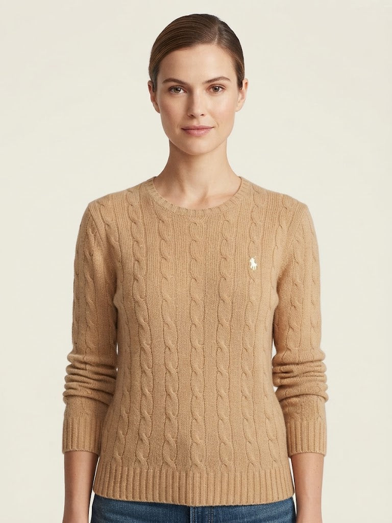 Pullover trecce Polo Ralph Lauren in lana e cashmere
