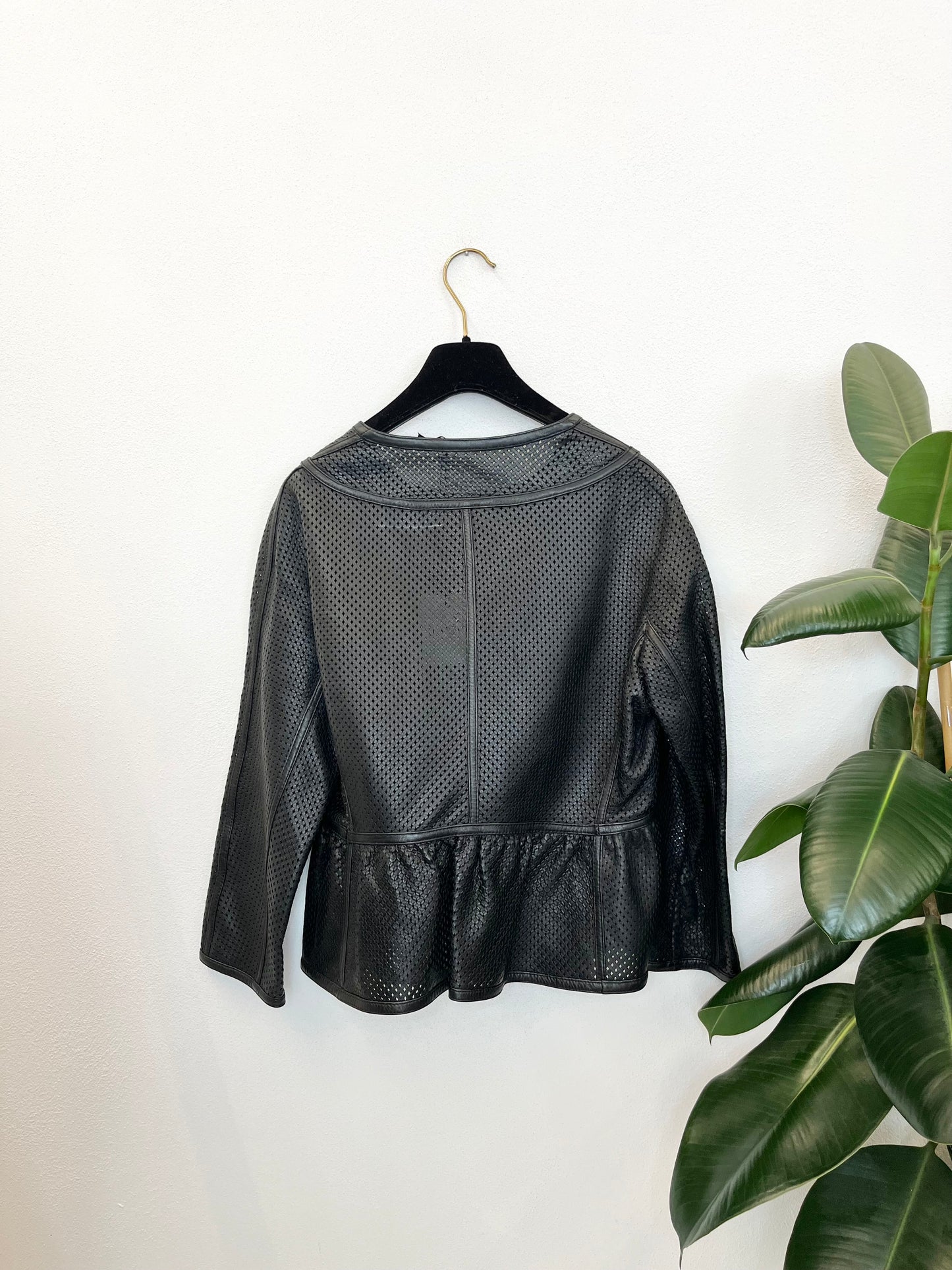 Burberry leather jacket