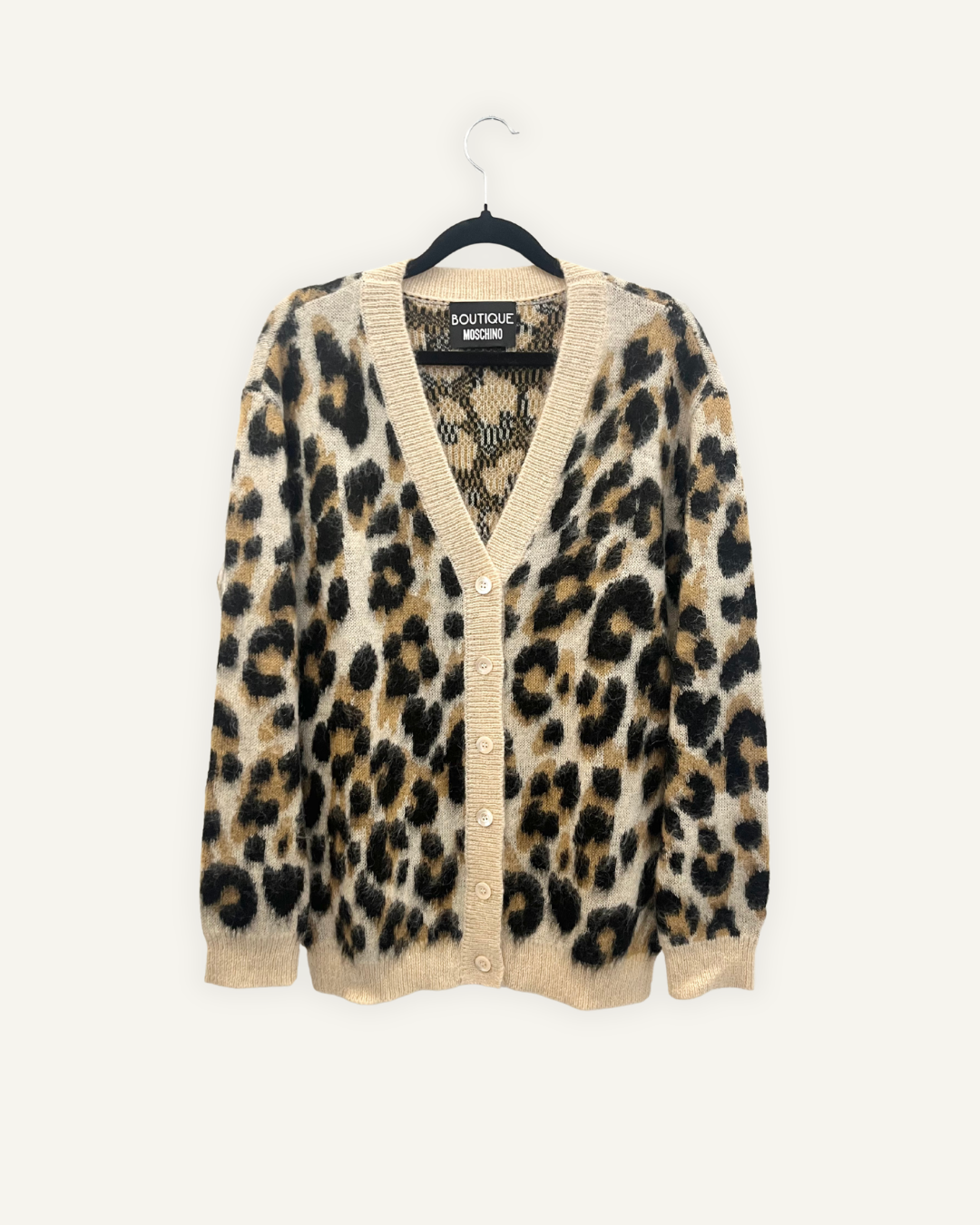 Boutique Moschino Leopard-Print Cardigan