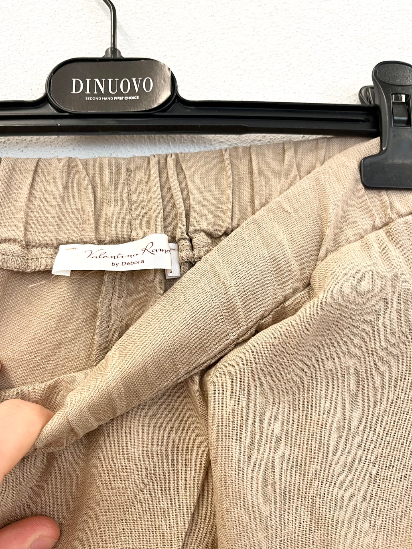 Pantalone di Valentino Rama ampio in tessuto naturale
