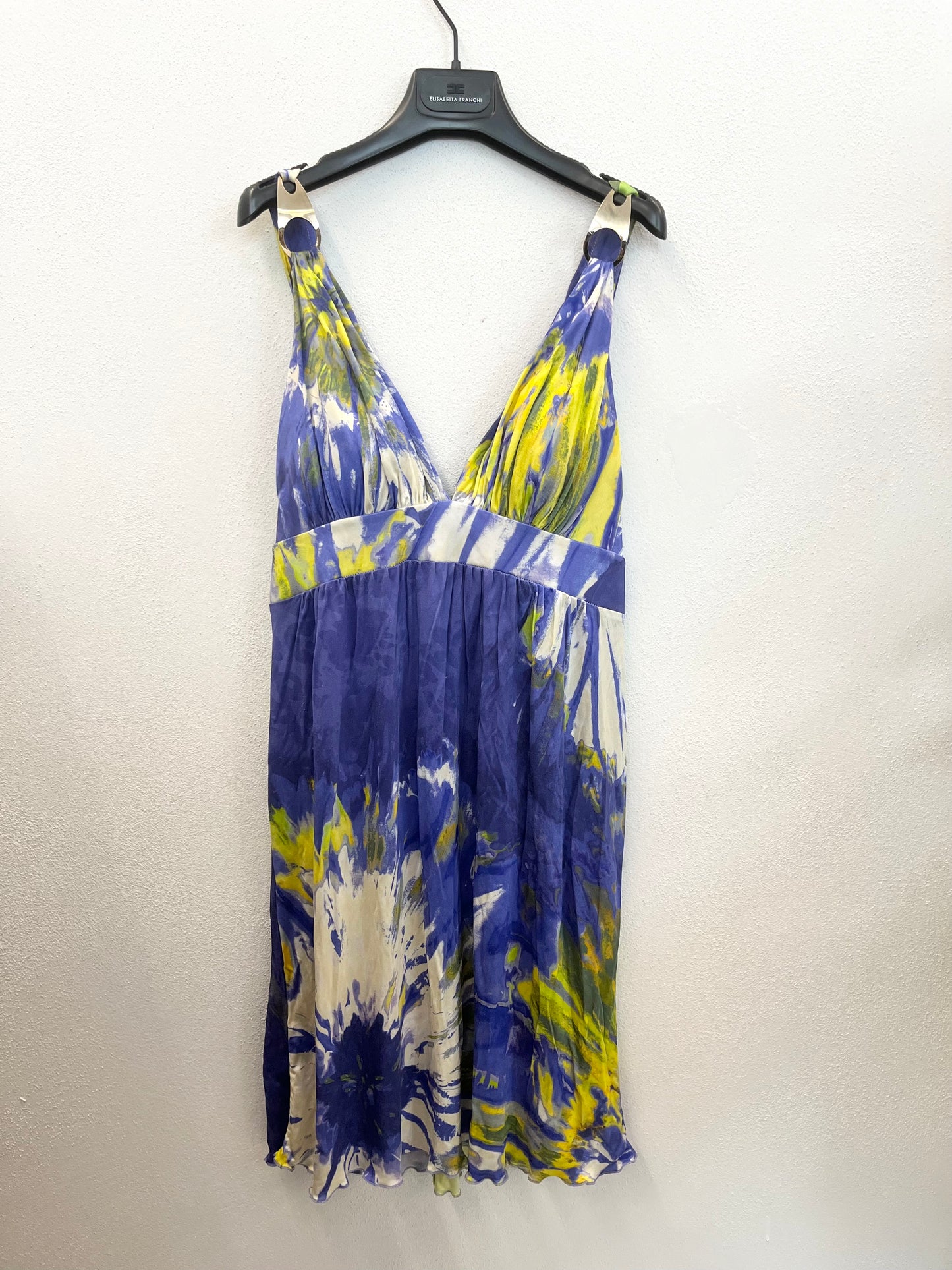 Abito corto di Blumarine stampa astratta floreale