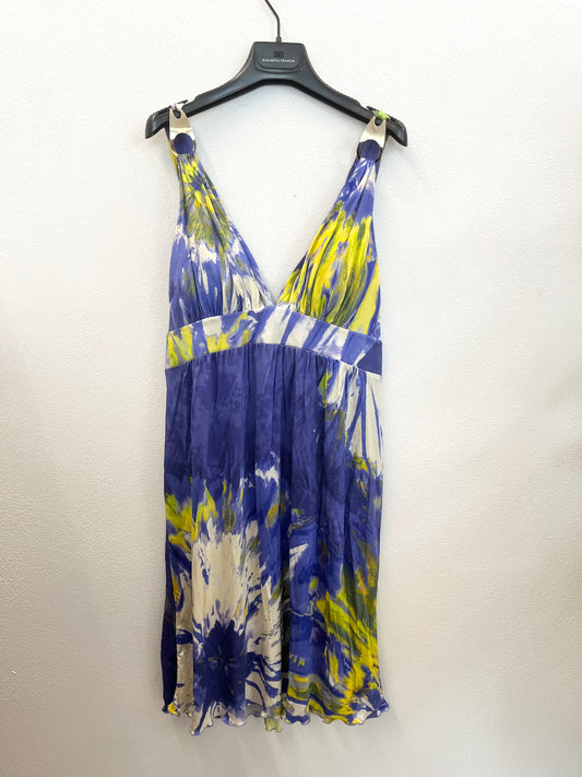 Abito corto di Blumarine stampa astratta floreale