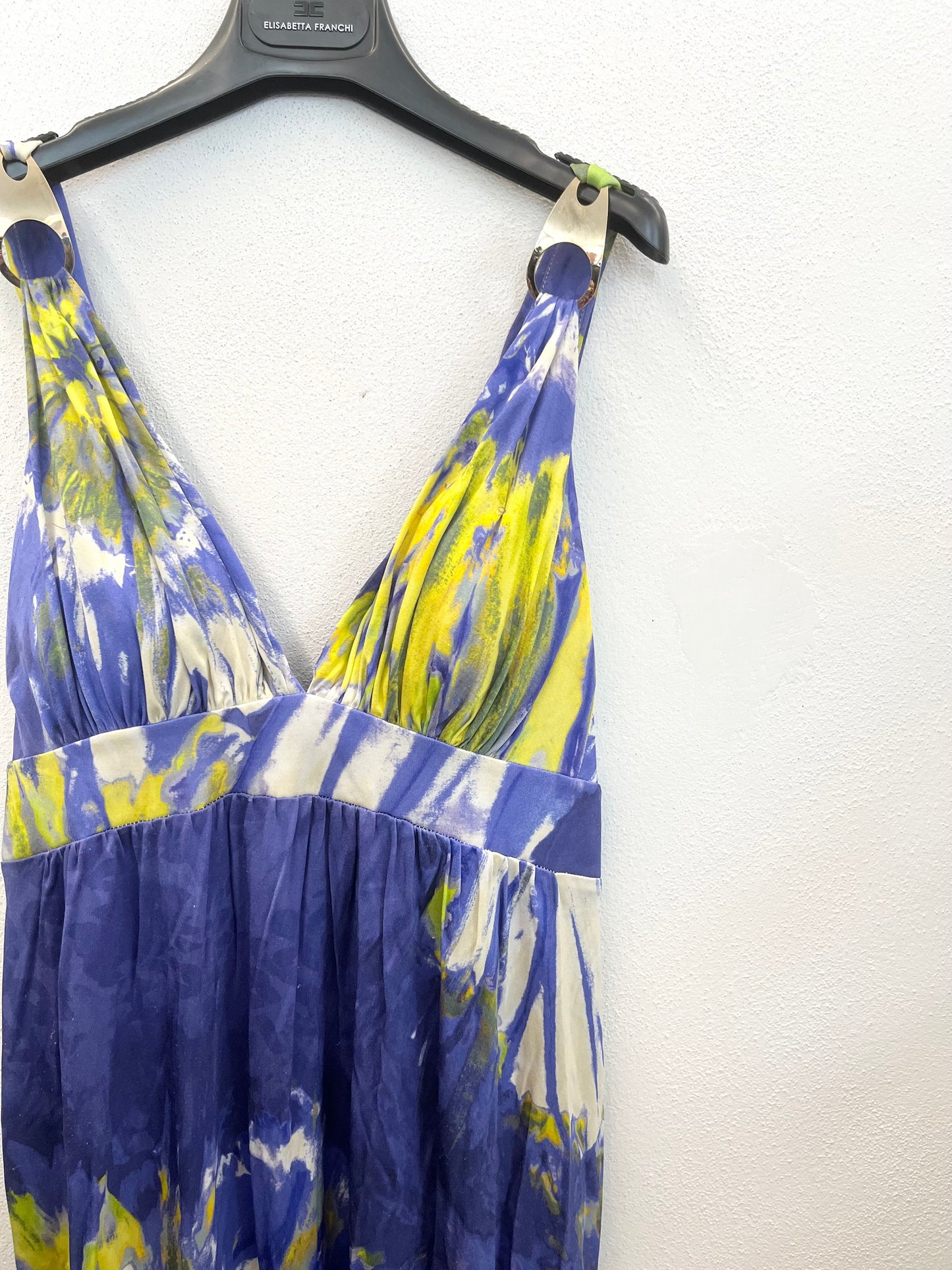 Abito corto di Blumarine stampa astratta floreale