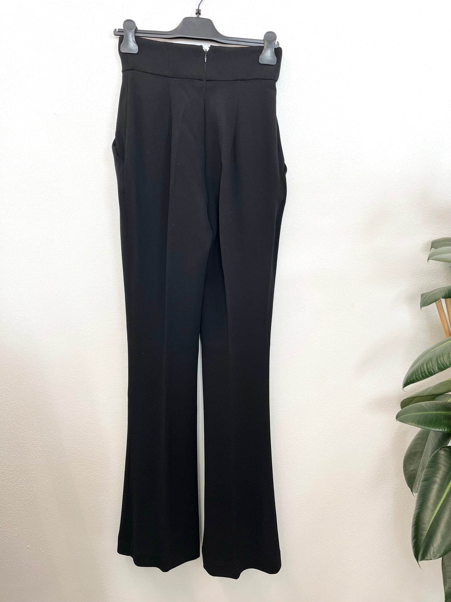 Elisabetta Franchi high-waisted trousers with gold buttons