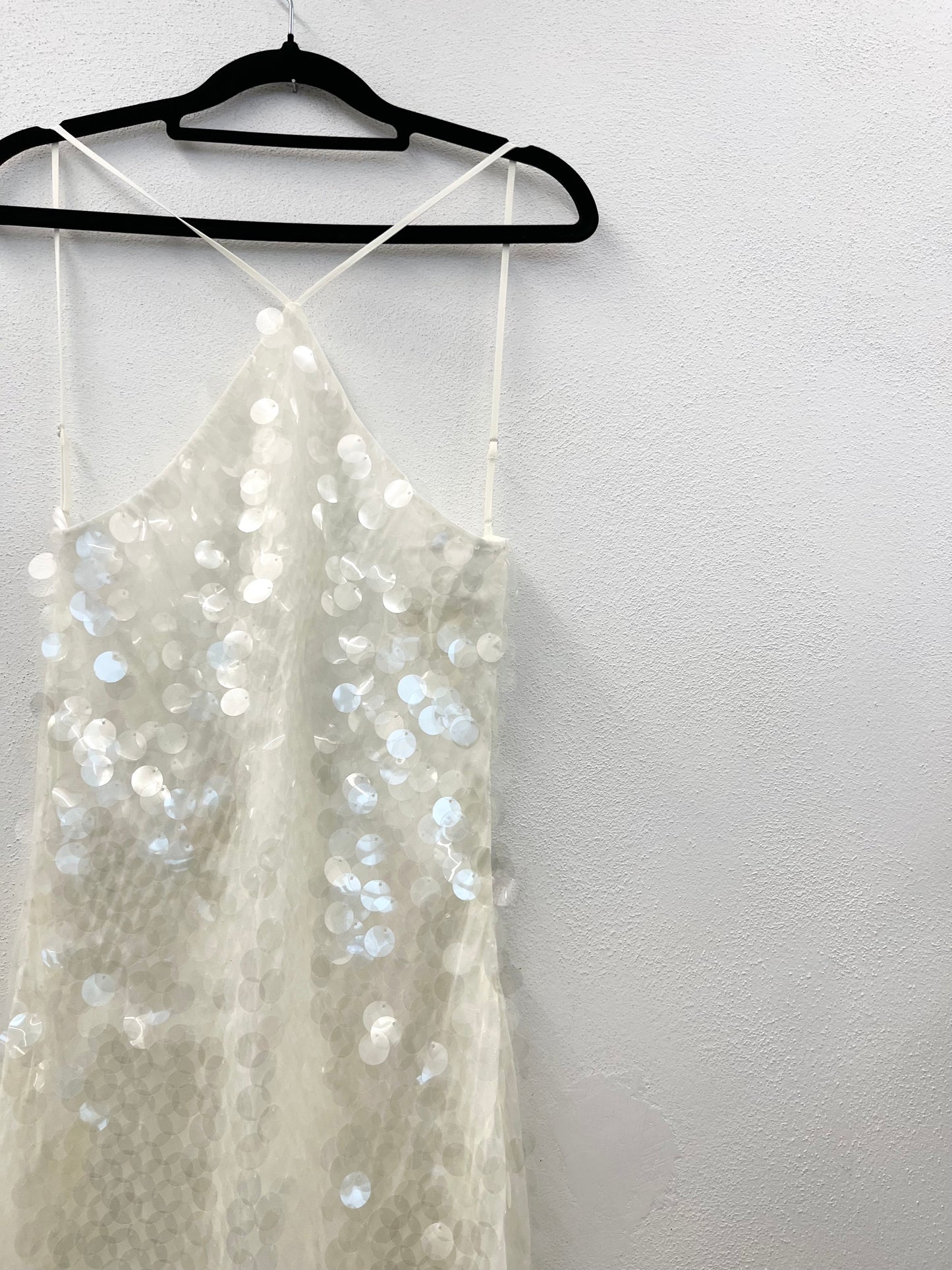 Rat & Boa ivory sequin maxi dress