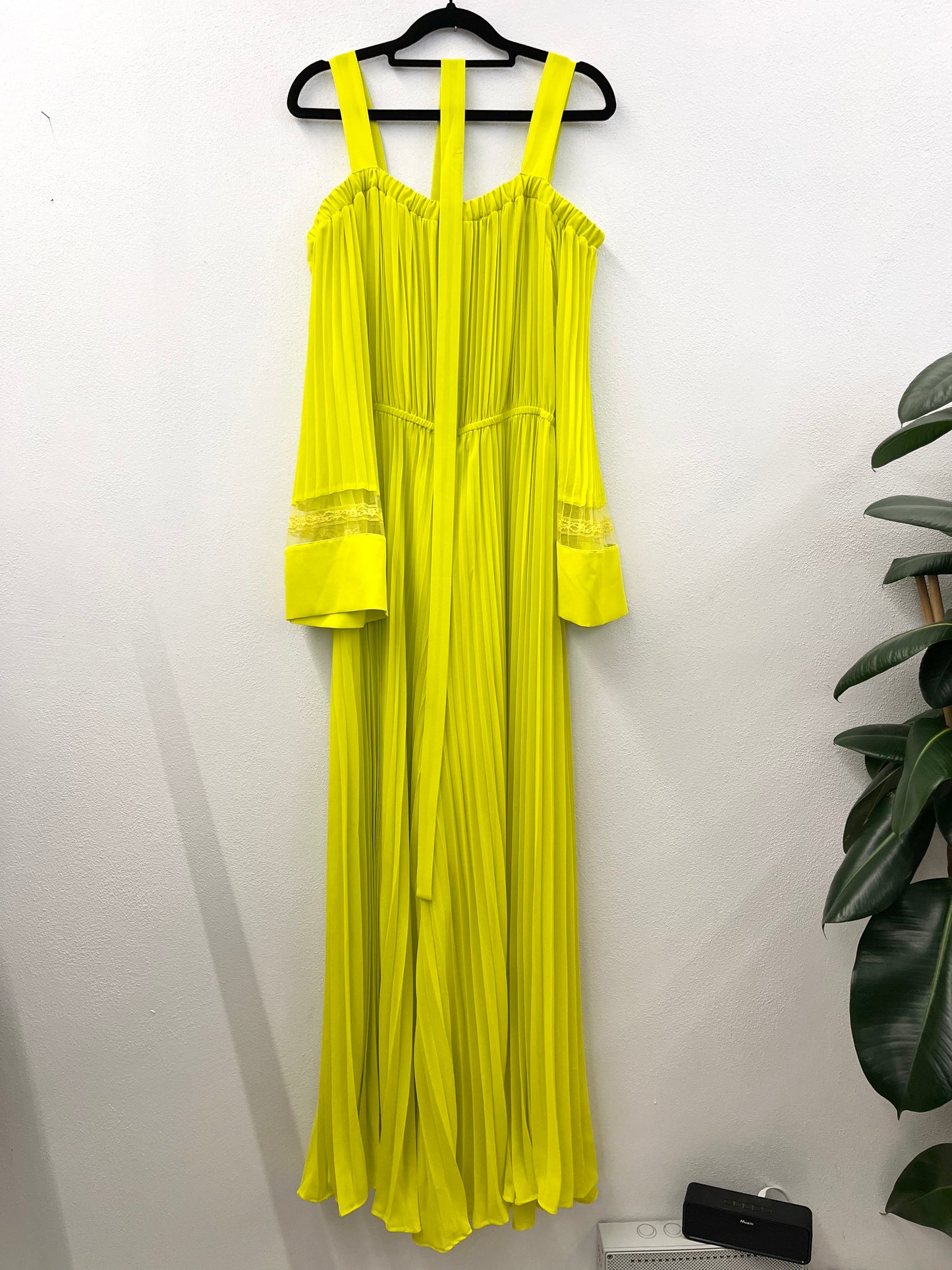 Twin Set pleated jumpsuit with cape sleeves
