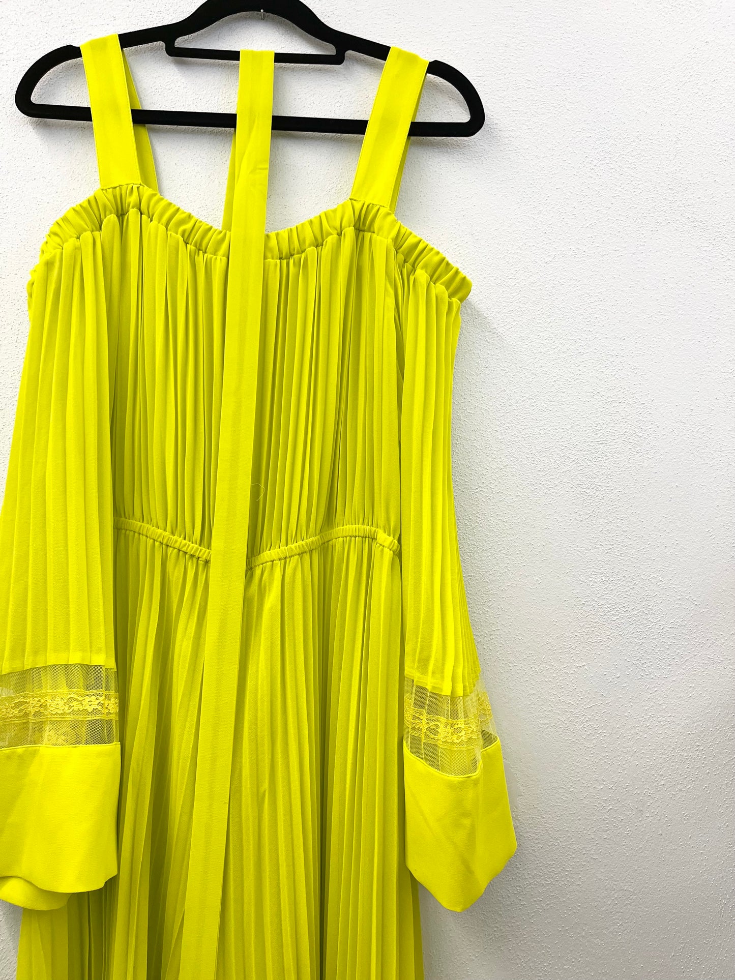 Twin Set pleated jumpsuit with cape sleeves