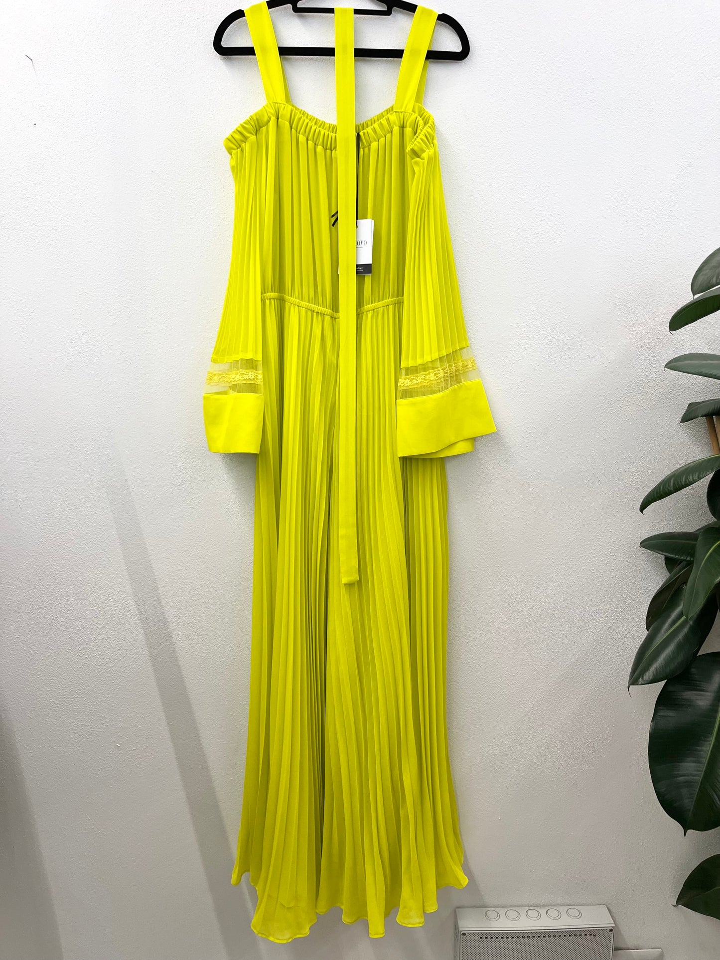 Twin Set pleated jumpsuit with cape sleeves
