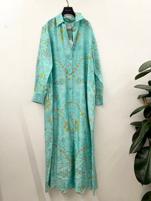 Emilio Pucci printed silk long shirt dress