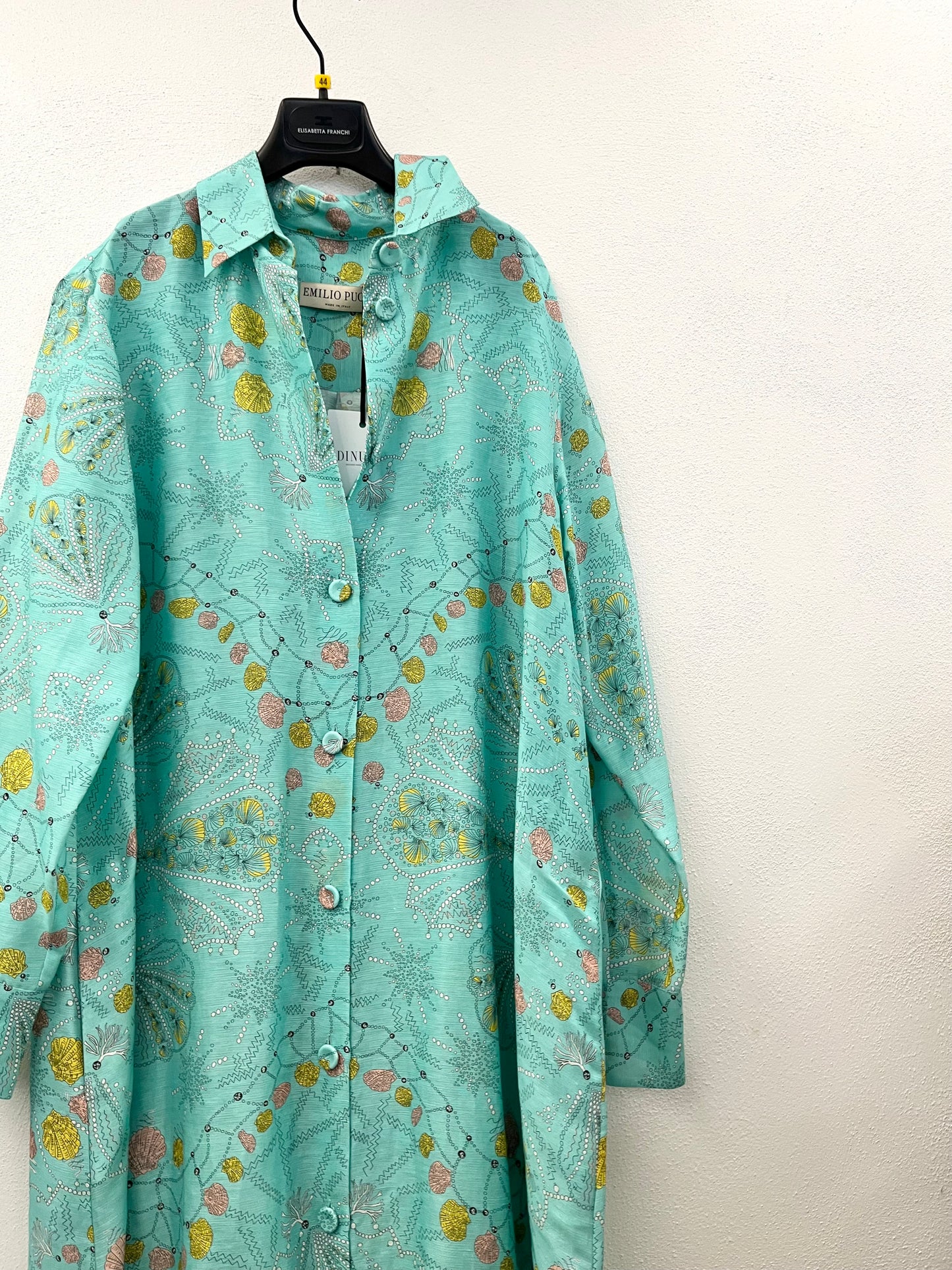 Emilio Pucci printed silk long shirt dress