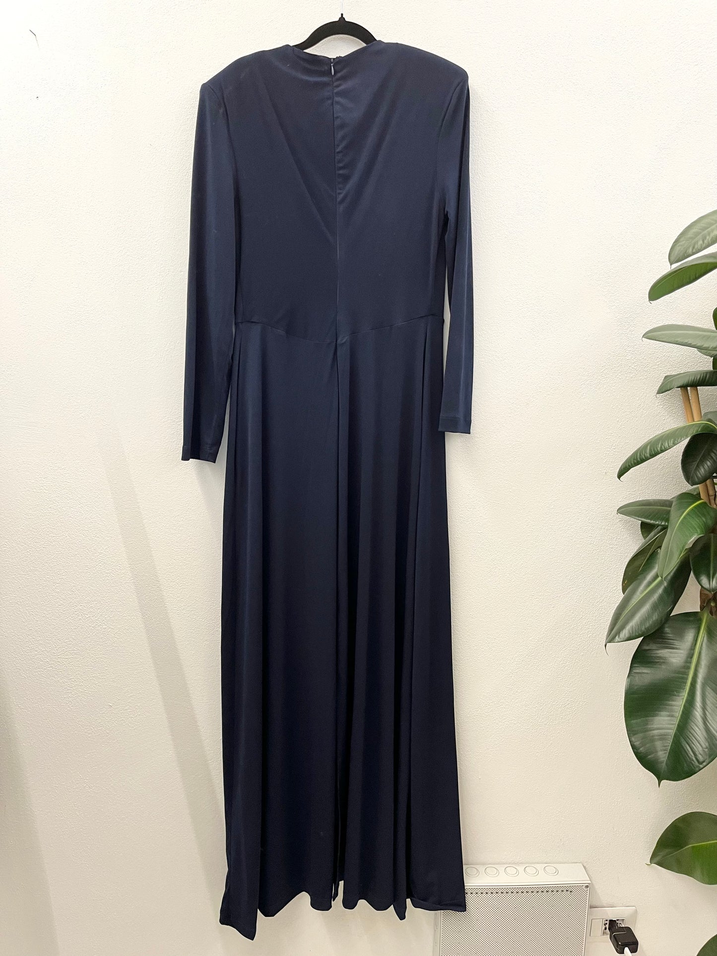 Structured long dress by MVP with ruching