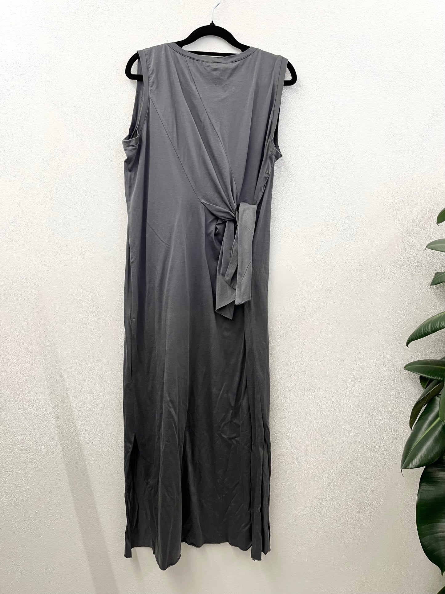 Valentino Minimalist Grey Rama Midi Dress