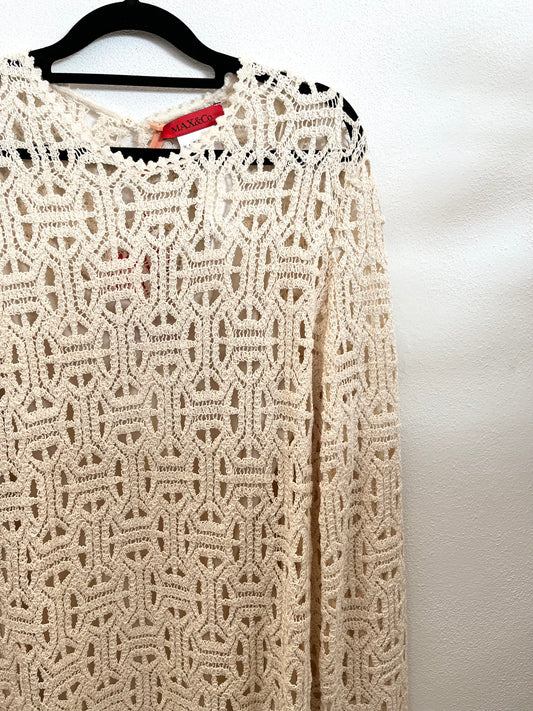 Abito di Max&Co. in pizzo macramè crema