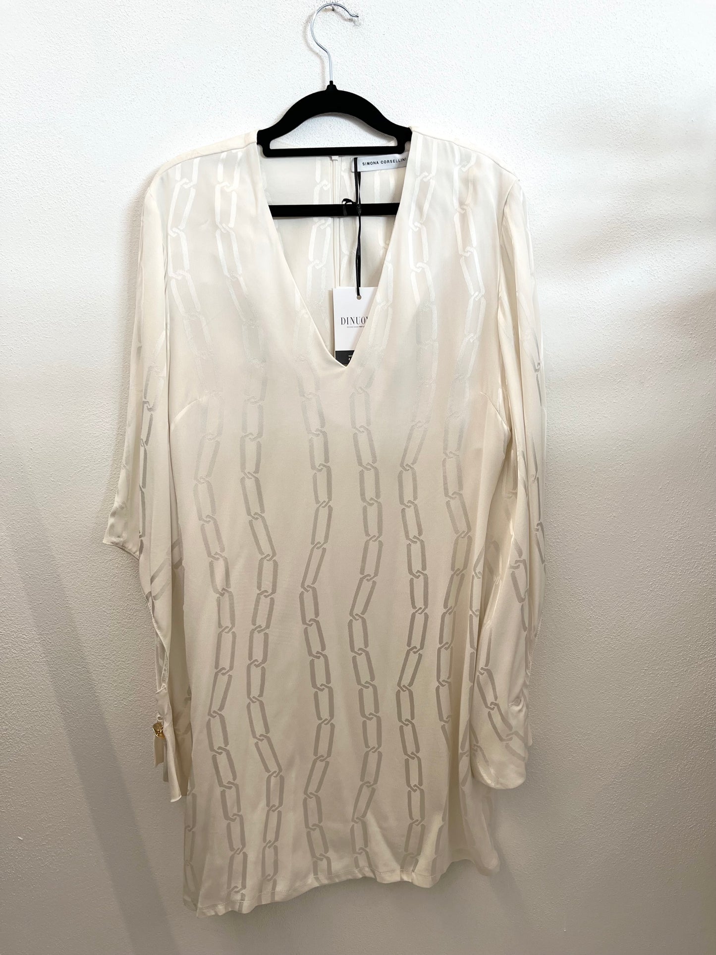 Abito di Simona Corsellini fantasia a catene