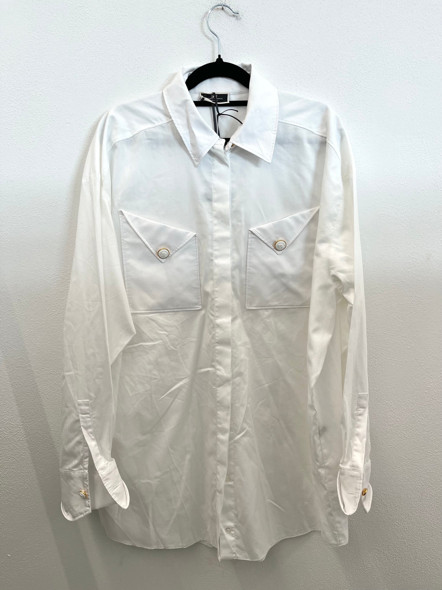 Elisabetta Franchi shirt with gold detailing