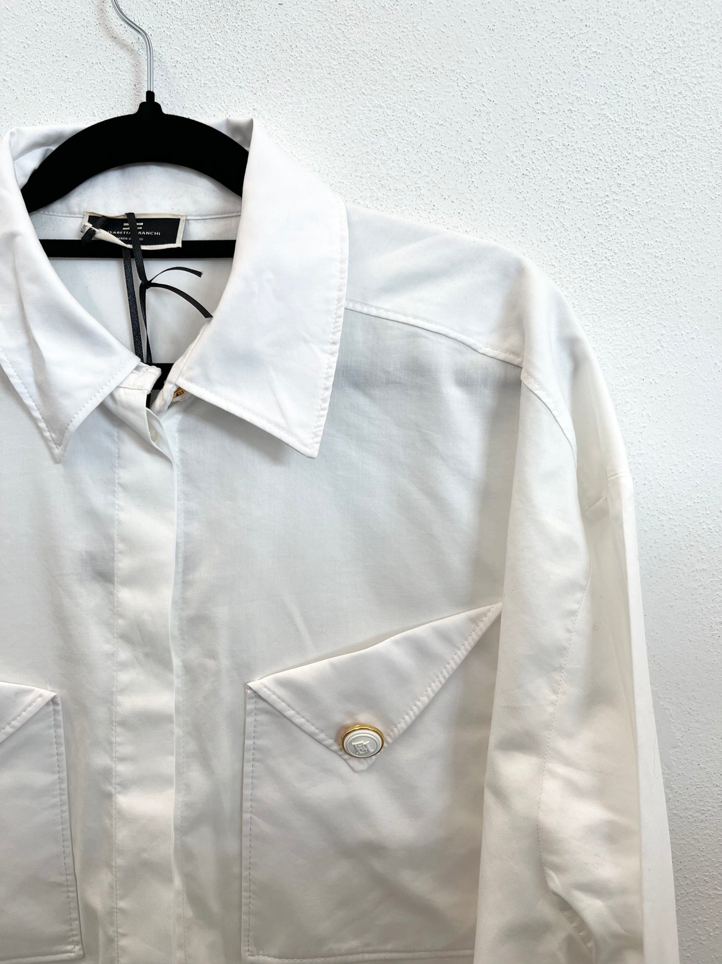 Elisabetta Franchi shirt with gold detailing