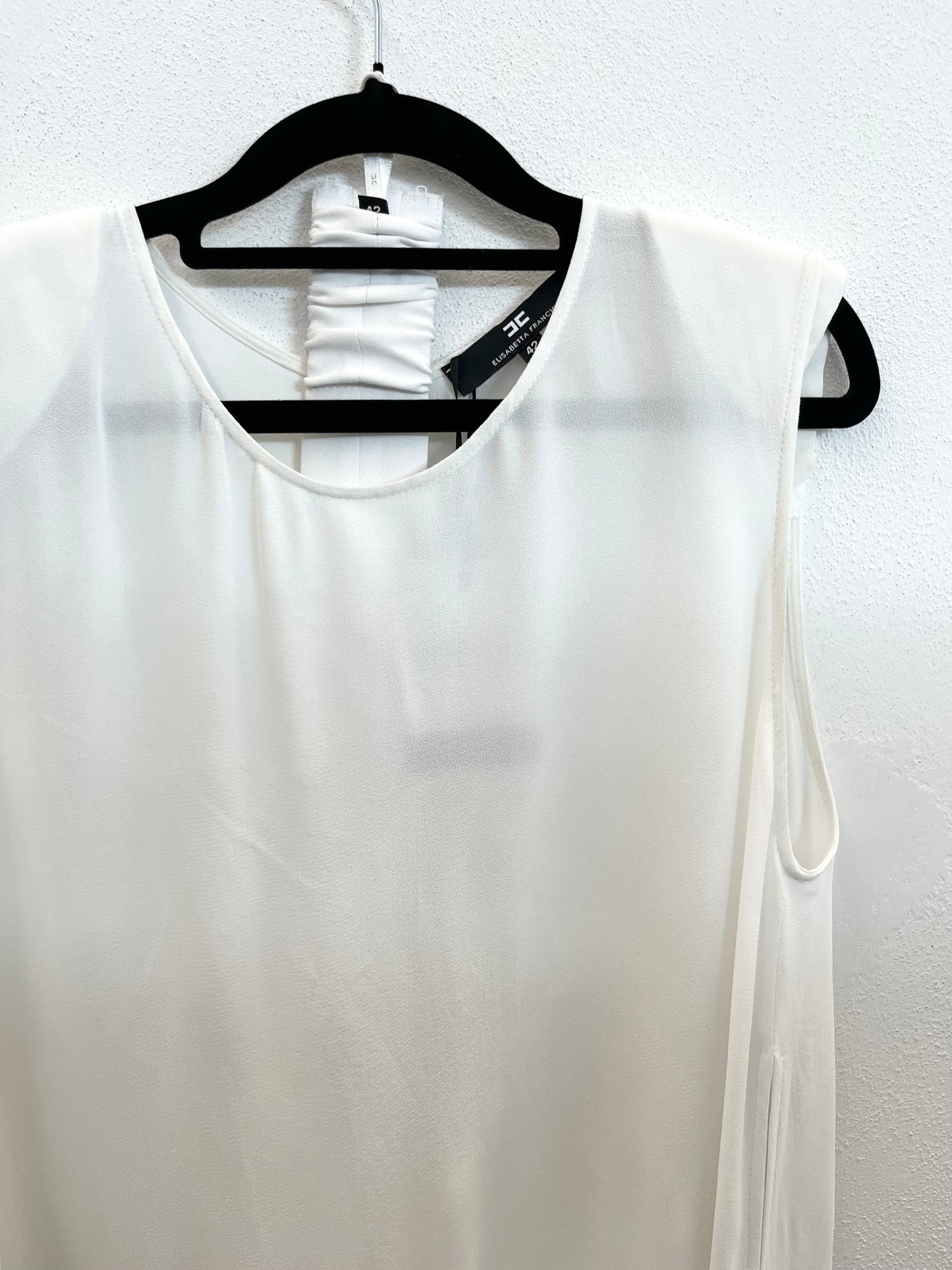 Sleeveless top with draping Elisabetta Franchi