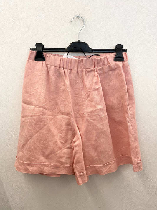 Shorts di Valentino Rama in puro lino con vita elasticizzata