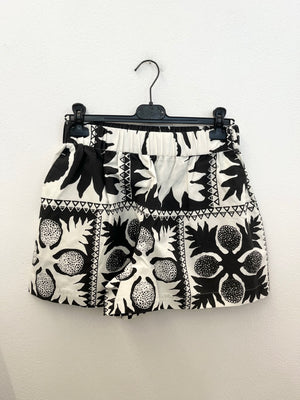 Red Valentino shorts with ethnic graphic print
