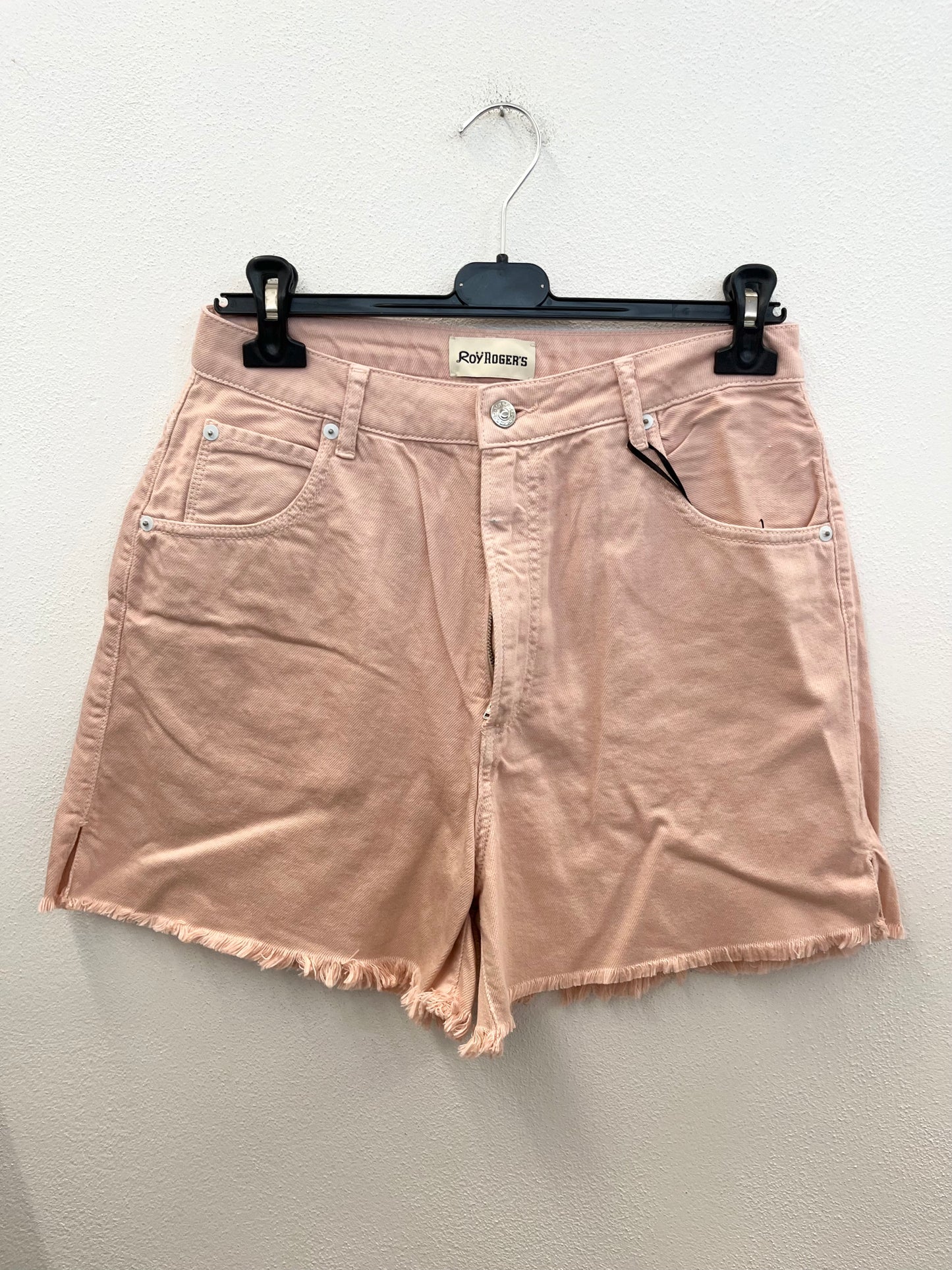 Shorts di Roy Roger's in denim color rosa pesca