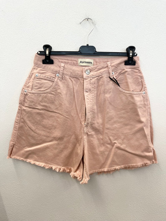 Shorts di Roy Roger's in denim color rosa pesca