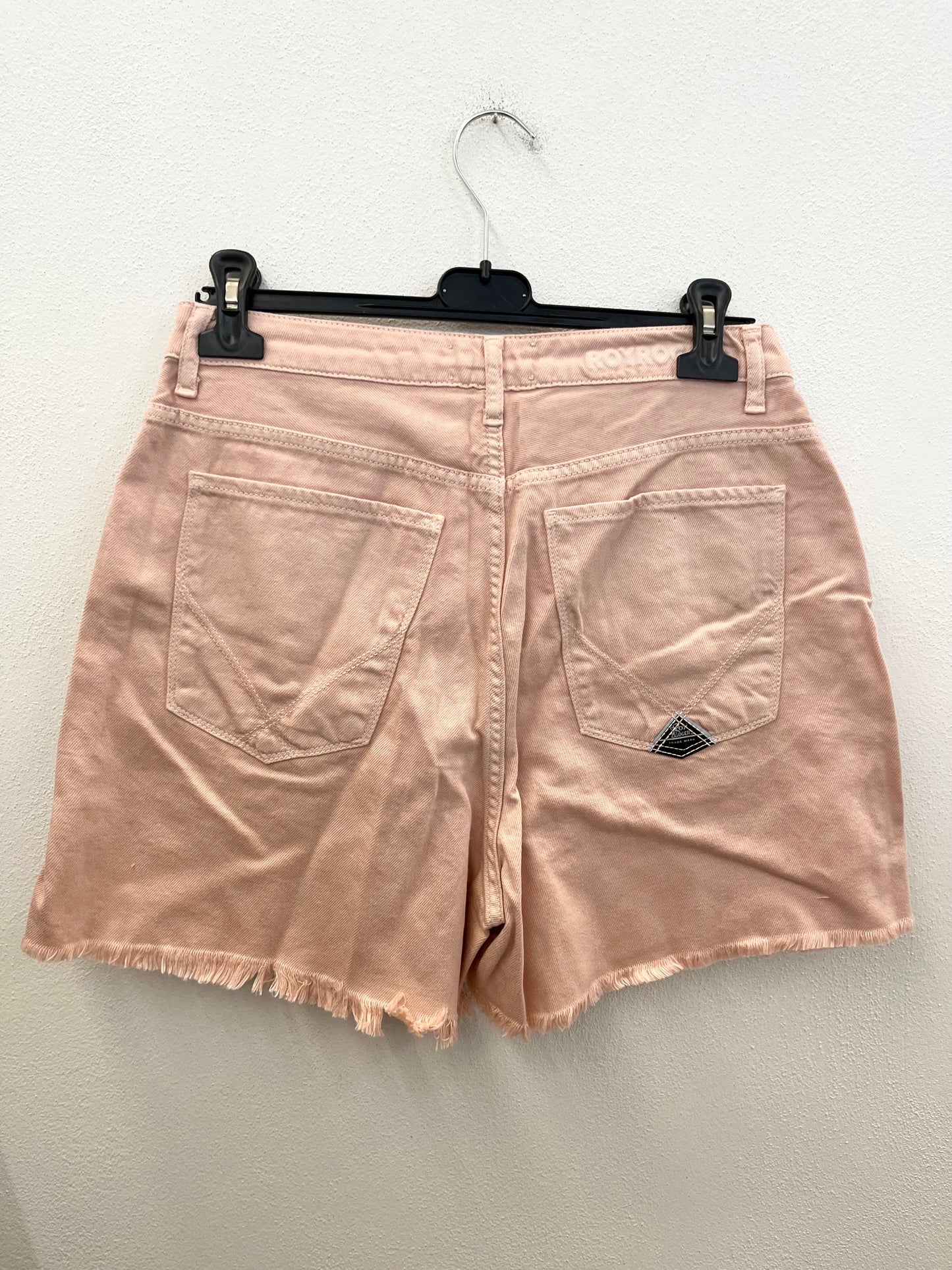 Shorts di Roy Roger's in denim color rosa pesca