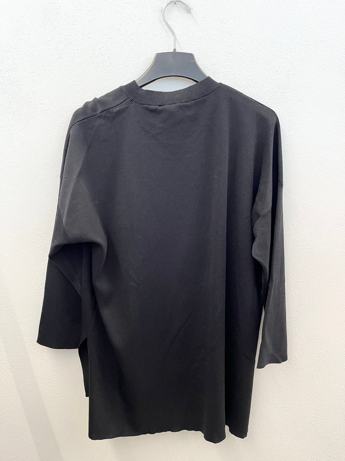 Maglione di Alpha Studio lungo a costine con spacchi laterali