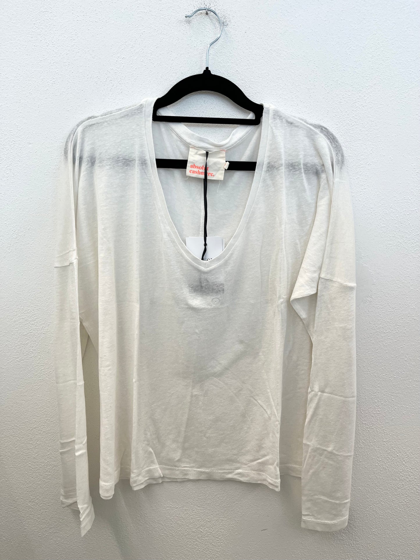 Maglione a V di Absolute Cashmere in jersey leggero