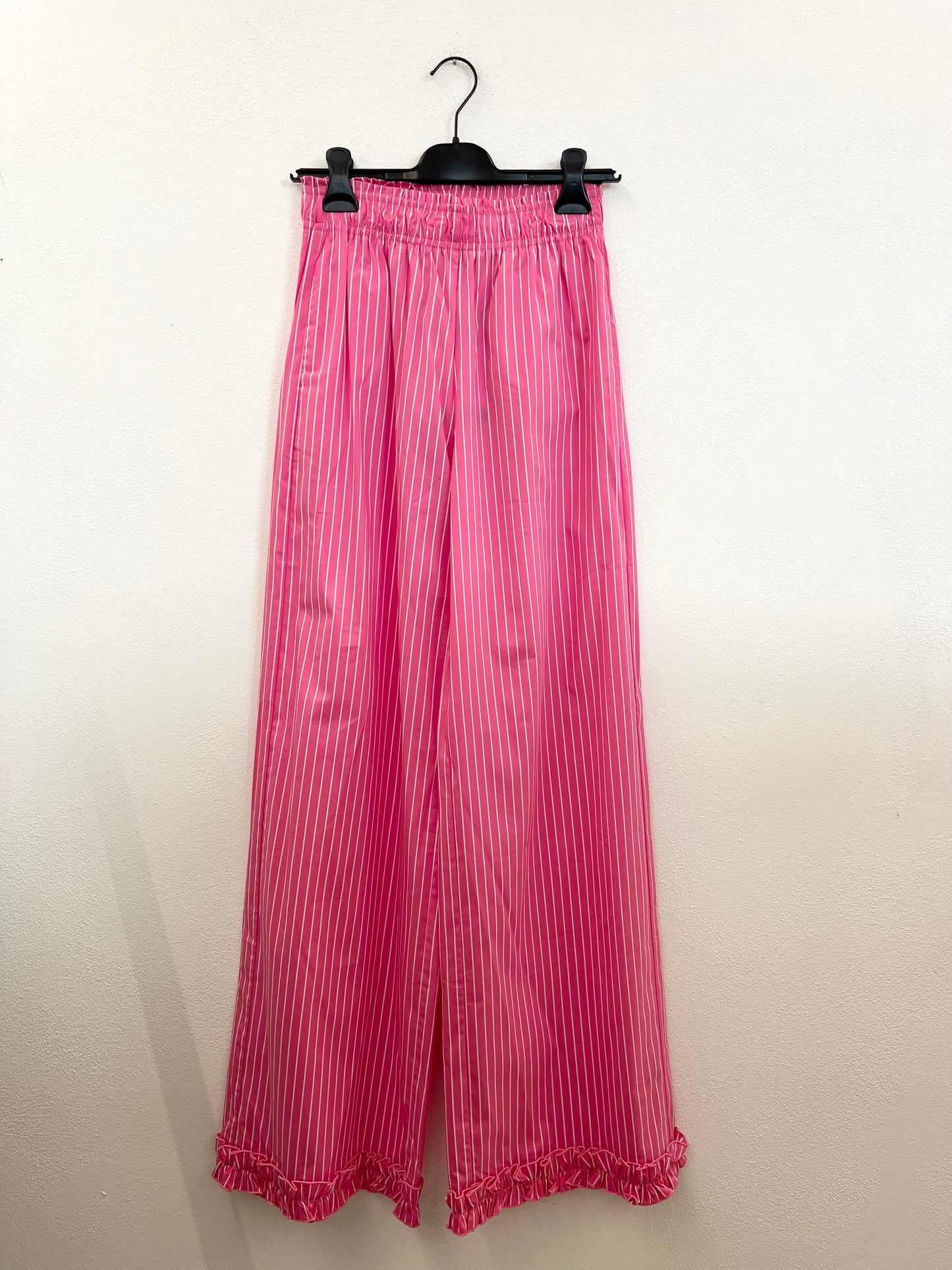 Gina Gorgeus Striped Ruffled Trousers